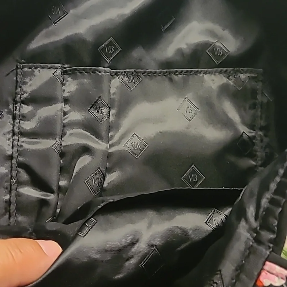 Vera Bradley Berry Berry Quilted  Tote Bag - Black and Purple - Picture 8 of 8